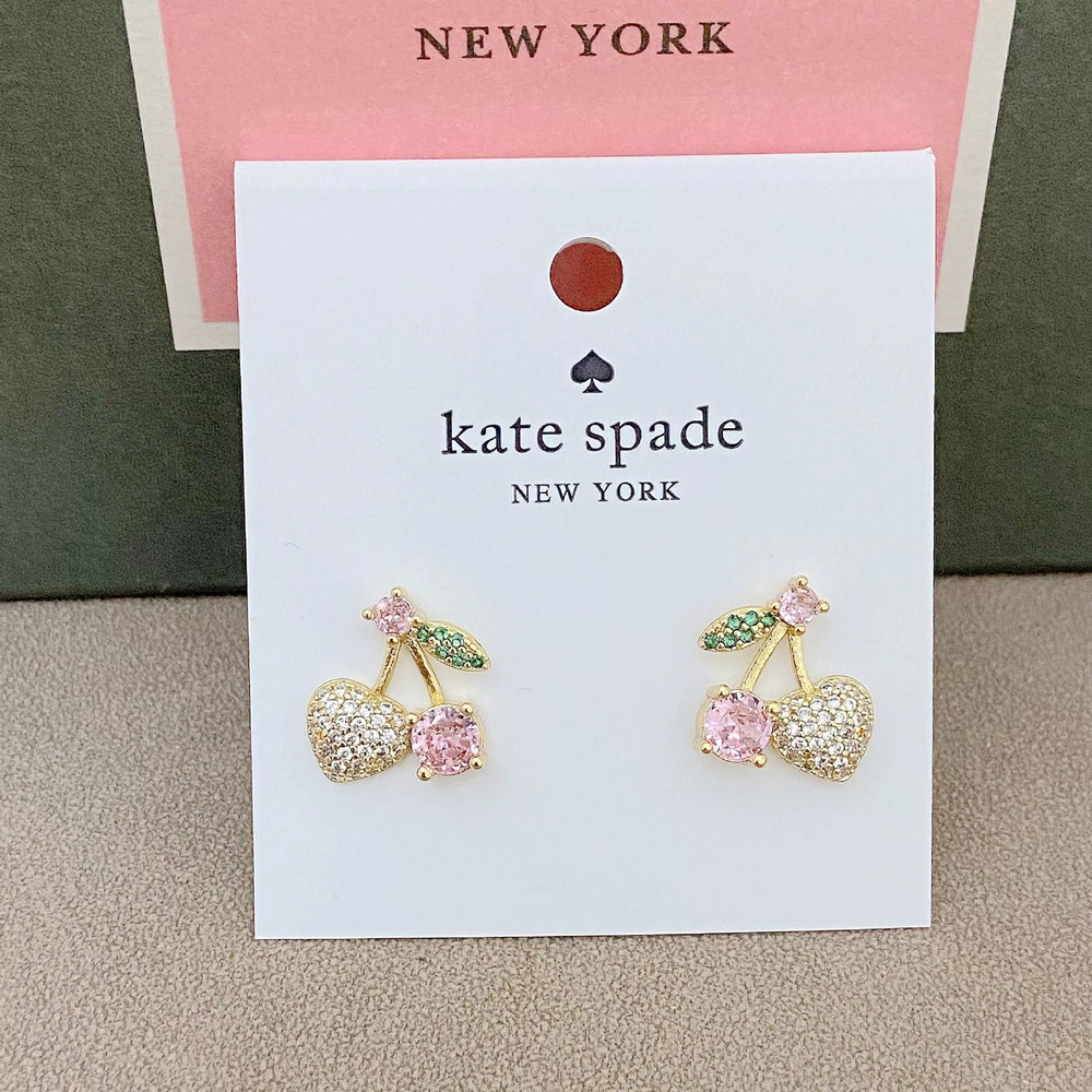 kate spade Cherry Rhinestone Stud Earrings